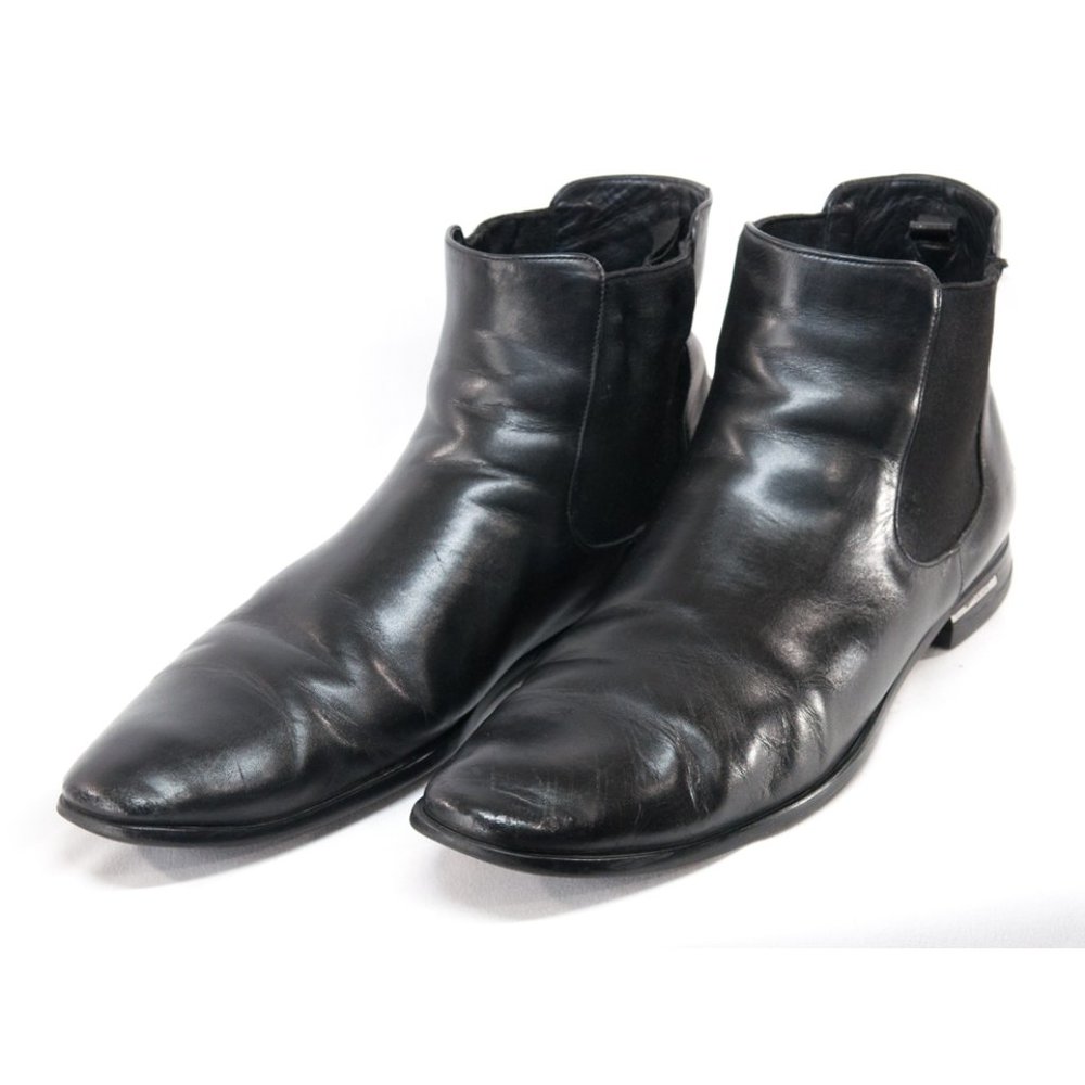 💥Host Pick!  Prada blk mens Chelsea boots  12 US - Picture 2 of 11